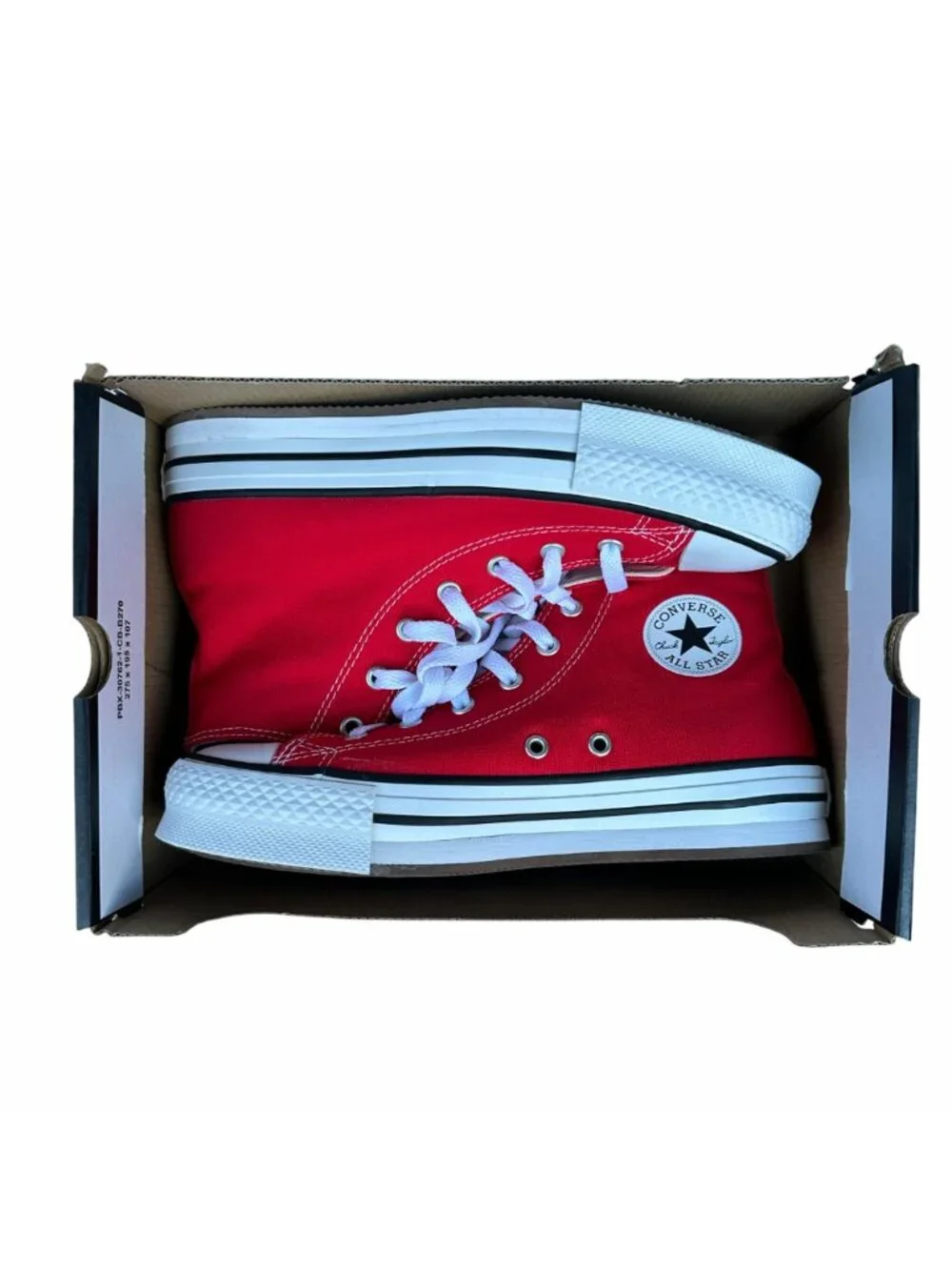 Converse Chuck Taylor EVA Lift Hi Platform 6 Big Kids Shoes Red Sneaker A08425C